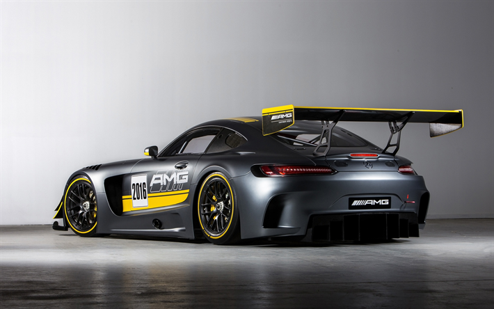 Mercedes-AMG GT3, rear view, racing car, GT3 tuning, supercar, German sports cars, Mercedes-Benz