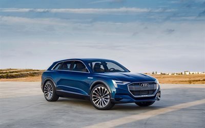 Audi E-tron Concept, 2017, Electric cars, luxury cars, German cars, Audi
