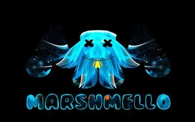 Marshmello, yaratıcı logo, DJ, sanat
