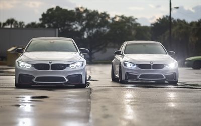 BMW M3, F80, BMW M4, F82, tuning, 2018 autoja, m4, m3, saksan autoja, BMW