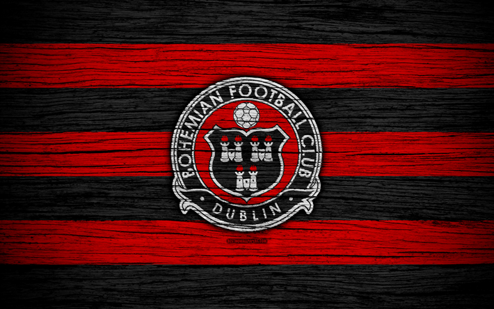 Bohemians FC, 4k, Irlanti Premier Division, jalkapallo, Irlanti, football club, Irlannin Valioliiga, Bohemians, IPD, puinen rakenne, FC Bohemians