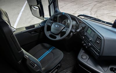 2021, Ford F-MAX, interior, interior view, dashboard, new F-MAX interior, American trucks, Ford
