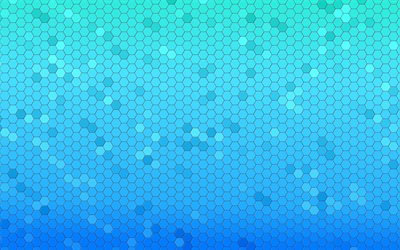 blue hexagons, abstract textures, minimalism, hexagons patterns, hexagons textures, blue backgrounds, honeycomb, background with hexagons