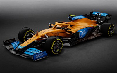 McLaren MCL35, studio, 2021 F1 cars, Formula 1, sportscars, McLaren F1 Team, new McLaren MCL35, F1, McLaren 2021, F1 cars