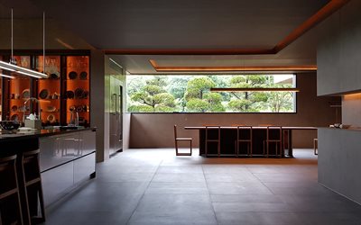 şık yemek odası tasarımı, loft tarzı, modern i&#231; tasarım, beton duvarlar, loft tarzı mutfak, şık i&#231; mekan