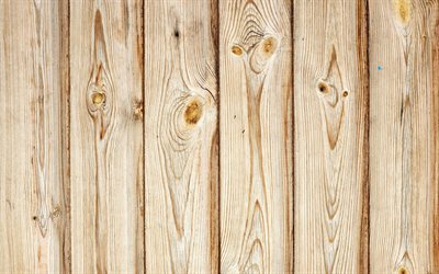 薄茶色の木の板, 4k, 垂直木の板, 木製の柵, 薄茶色の木の質感, 木の板, 木製のテクスチャ, 木製の背景, 薄茶色の木板, 木製の板
