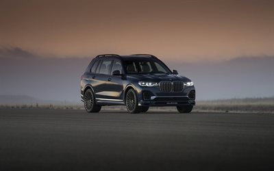 2021年, BMWアルピナXB7, 正面, 外側, 高級SUV, 新しい青いXB7, X7, ドイツ車, BMW