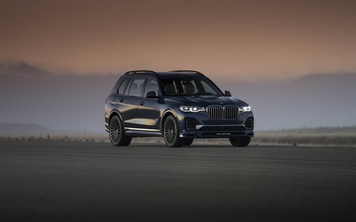 2021, BMW Alpina XB7, vista frontal, exterior, SUV de luxo, novo XB7 azul, X7, carros alem&#227;es, BMW