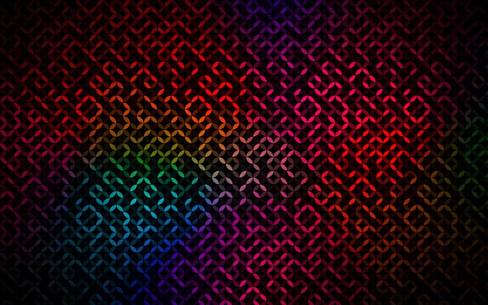 thread joints patterns, 4k, creative, colorful abstract background, abstract thread patterns, interweaving patterns, interweaving textures