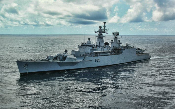 ins ganga, f22, indische marine, indische lenkwaffenfregatte, godavari-klasse, indische kriegsschiffe