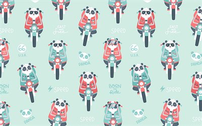 texture with pandas, retro background with pandas, background with animals, panda texture, animals background