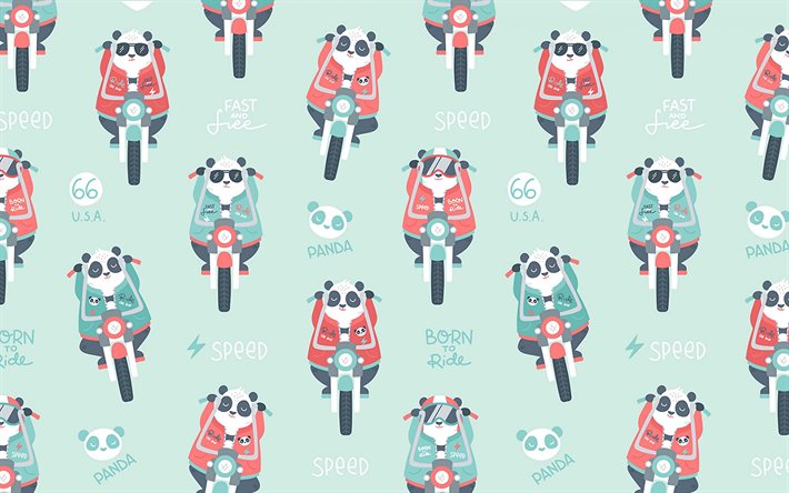 texture con i panda, retr&#242; sfondo con i panda, sfondo, con gli animali, panda texture, animali sfondo
