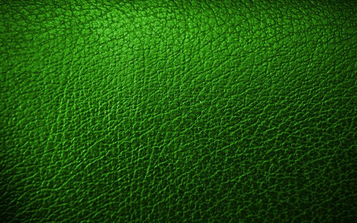 en cuir vert d&#39;arri&#232;re-plan, 4k, de cuir, de motifs, de textures de cuir, de cuir vert texture, vert, de milieux, de la macro, du cuir