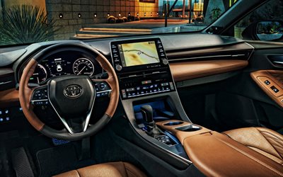 2020, Toyota Avalon, interior, inside view, front panel, new Avalon, japanese cars, Avalon 2020 interior, Toyota