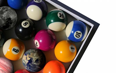 Bilhar, Terra, Snooker, bolas de bilhar, jogos, bolas para Snooker