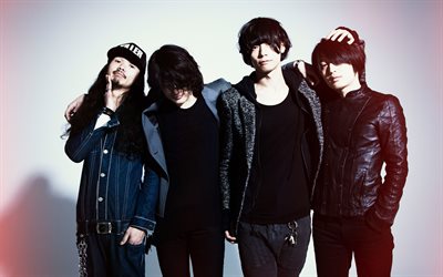 Alexandros, 4k, 2019, Japanese rock band, Yoohei Kawakami, Hiroyuki Isobe, Masaki Shirai, Satoyasu Shomura, Japanese celebrity, J-Rock