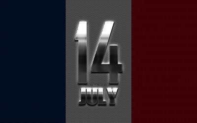 Bastille Day, 14 July, national day of France, french flag, creative art, France, national holidays of France
