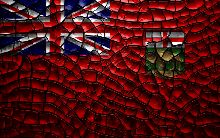 Flag of Manitoba, 4k, canadian provinces, cracked soil, Canada, Manitoba flag, 3D art, Manitoba, Provinces of Canada, administrative districts, Manitoba 3D flag, North America