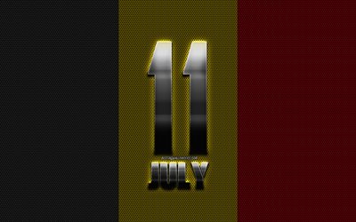 Flemish Community Day, 11 July, Belgium, Day of the Flemish Community, Battle of Golden Spurs, Belgian national holiday, Belgium flag