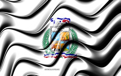 Tarapaca flag, 4k, Regions of Chile, administrative districts, Flag of Tarapaca, 3D art, Tarapaca Region, chilean regions, Tarapaca 3D flag, Chile, South America