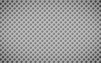 gray metal dotted texture, close-up, metal grid, gray metal background, metal textures, macro, gray backgrounds, gauze texture