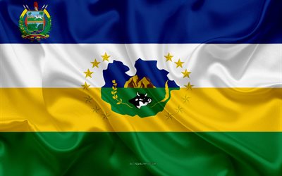 Bandiera di Stato di Guarico, 4k, seta, bandiera, Stato Venezuelano, Guarico Stato, consistenza setosa, Venezuela, Guarico bandiera di Stato, gli stati del Venezuela