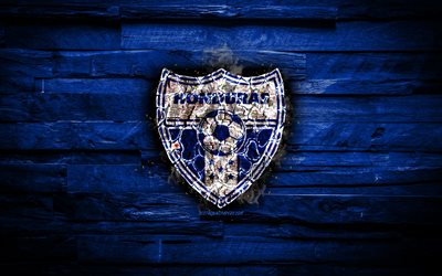 Honduras, yanan logo, AFC, mavi ahşap arka plan, grunge, Kuzey Amerika Milli Takım, futbol, Honduras futbol takımı, Honduras Milli Futbol Takımı