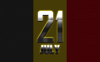 Belgien Självständighetsdagen, 21 juli, Belgiska Nationaldagen, Belgiska flaggan, kreativ konst, Belgien, nationell helgdag i Belgien