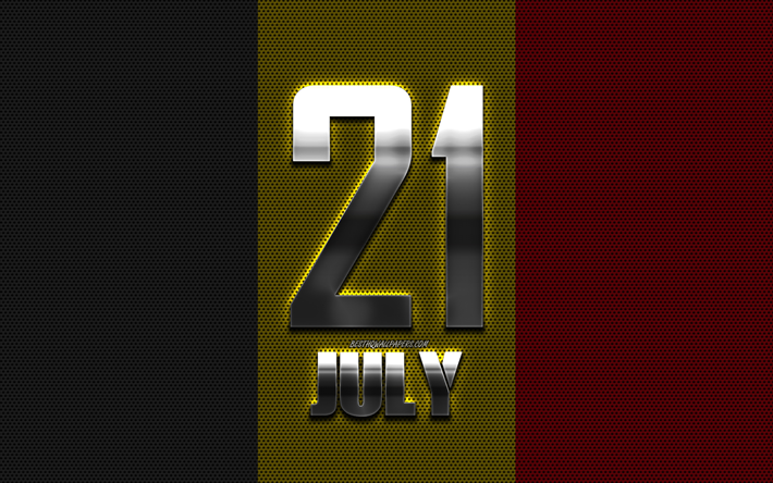 Belgien Sj&#228;lvst&#228;ndighetsdagen, 21 juli, Belgiska Nationaldagen, Belgiska flaggan, kreativ konst, Belgien, nationell helgdag i Belgien