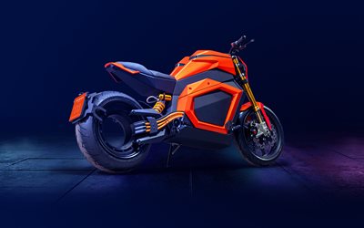 Verge TS, back view, 2020 bikes, superbikes, electric motorcycles, 2020 Verge TS, Verge