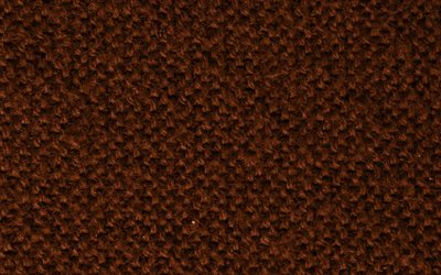 brown knitted textures, macro, wool textures, brown knitted backgrounds, close-up, brown backgrounds, knitted textures, fabric textures