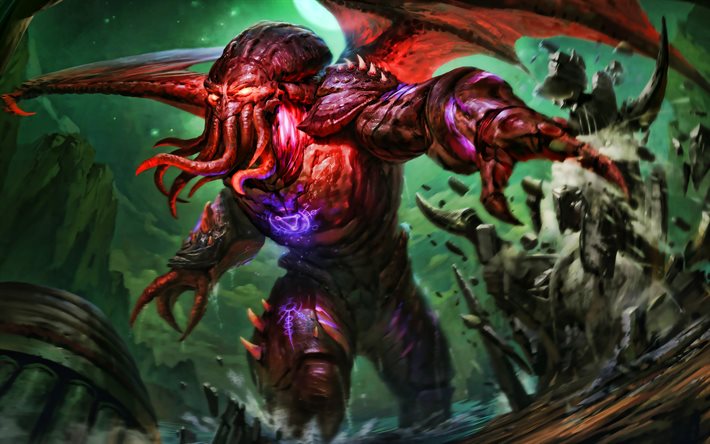 Cthulhu, 4k, monster, Smite God, 2020 games, Smite, MOBA, Smite characters, Cthulhu Smite
