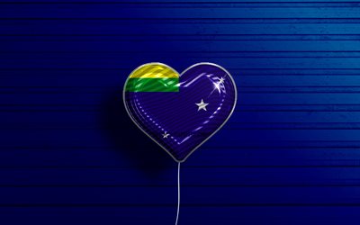 amo lages, 4k, palloncini realistici, sfondo di legno blu, giorno di lages, citt&#224; brasiliane, bandiera di lages, brasile, palloncino con bandiera, citt&#224; del brasile, lages