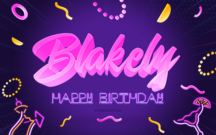 お誕生日おめでとうブレイクリー, chk, 紫のパーティーの背景, ブレイクリー, クリエイティブアート, ブレイクリーお誕生日おめでとう, コリン名, ブレイクリーの誕生日, 誕生日パーティーの背景