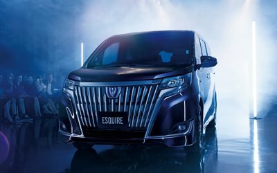 Toyota Esquire Hybrid, minibus, 2018 cars, 4K, japanese cars, Toyota