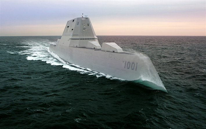 DDG-1000 Zumwalt, de la clase Zumwalt, gu&#237;a del misil destructor, la Marina de los Estados unidos, multi-misi&#243;n de sigilo de la nave, el DDG-1000, con buques de guerra Estadounidenses, estados UNIDOS