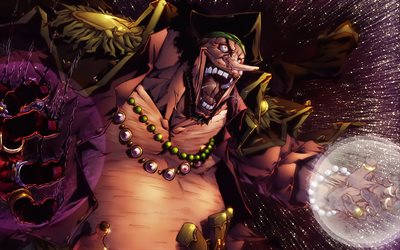 4k, Marshall D Teach, Blackbeard, manga, antagonist, One Piece