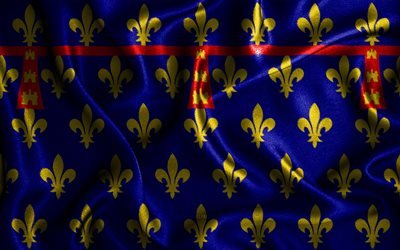 Artois flagga, 4k, v&#229;giga sidenflaggor, franska provinser, tygflaggor, Artois dag, 3D-konst, Artois, Europa, provinserna i Frankrike, Artois 3D-flagga, Frankrike