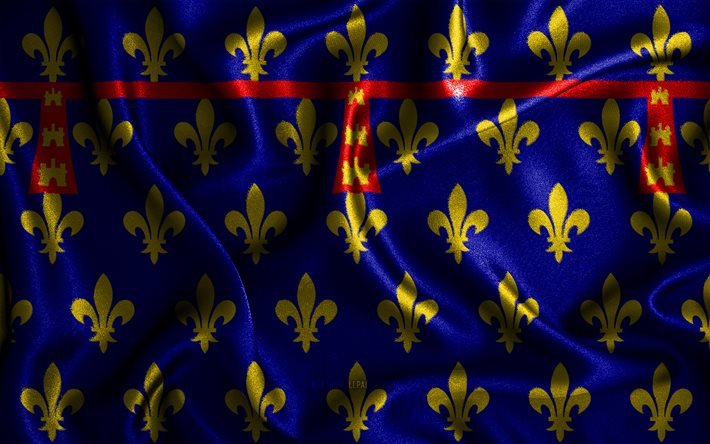 Artois-lippu, 4k, silkki-aaltoilevat liput, Ranskan maakunnat, Artoisin lippu, kangasliput, Artoisin p&#228;iv&#228;, 3D-taide, Artois, Eurooppa, Artois 3D-lippu, Ranska