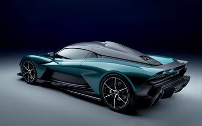 2022, Aston Martin Valhalla, dikiz, dış cephe, s&#252;per araba, yeşil yeni Valhalla, İngiliz spor arabaları, Aston Martin