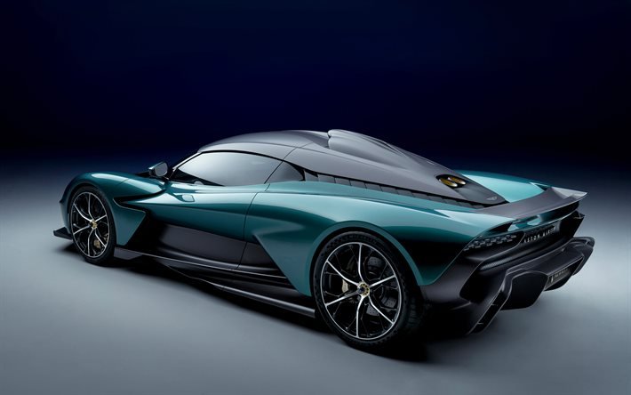 2022, Aston Martin Valhalla, vista posteriore, esterno, supercar, verde nuovo Valhalla, auto sportive britanniche, Aston Martin