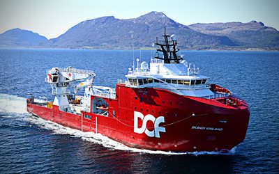 Skandi Vinland, 4k, vessel, Offshore Supply Ship, DOF Group