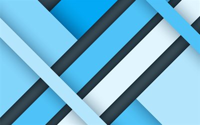 blue abstraction, material design, blue lines, android