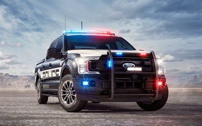 Ford F-150 Police, 2018, pickup, special transoport, police cars, USA, Ford