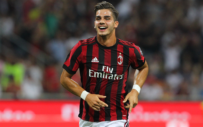 Download wallpapers Andre Silva, Milan, football, Serie A, Italy