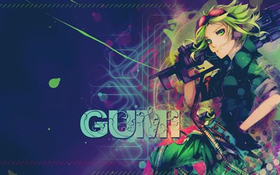 Gumi, 4k, anime characters, manga, Vocaloid