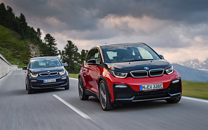 BMW i3, 4k, i3s BMW, 2017 araba, yol, kompakt arabalar, BMW