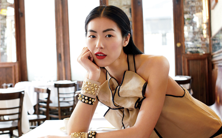 Liu Wen, 4k, la beaut&#233;, les mannequins chinois, brune, asiatique filles