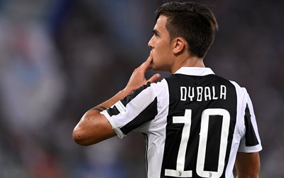 Paulo Dybala, 4k, Juve, footballers, Juventus, Italy, Serie A
