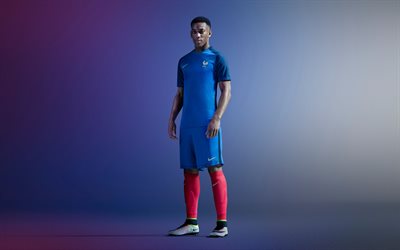 Anthony Martial, 4k, France national football team, blue uniform, Nike, French football player